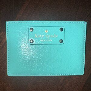 Kate Spade Turquoise Card Holder!